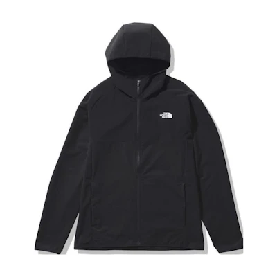 TNF Black Logo Embroidered Oversized Zip-Up Hoodie Jacket NP72281-K