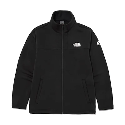 TNF Black Logo Embroidered Stand Collar Zip Jacket NJ5JN72A