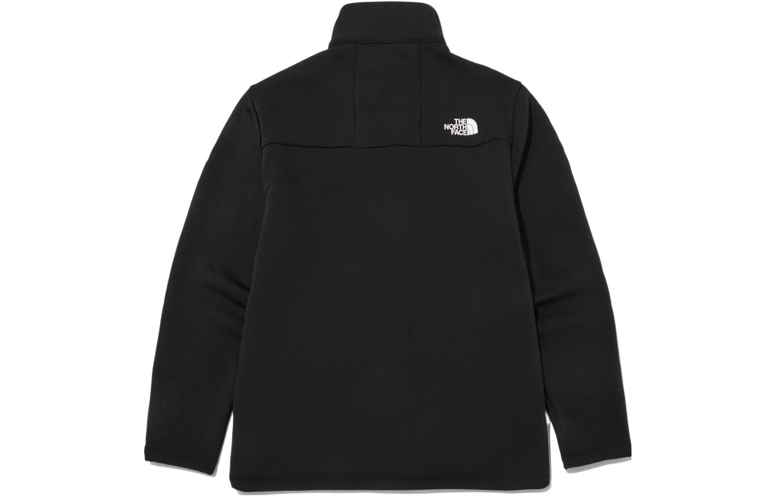 TNF Black Logo Embroidered Stand Collar Zip Jacket NJ5JN72A 圖 3