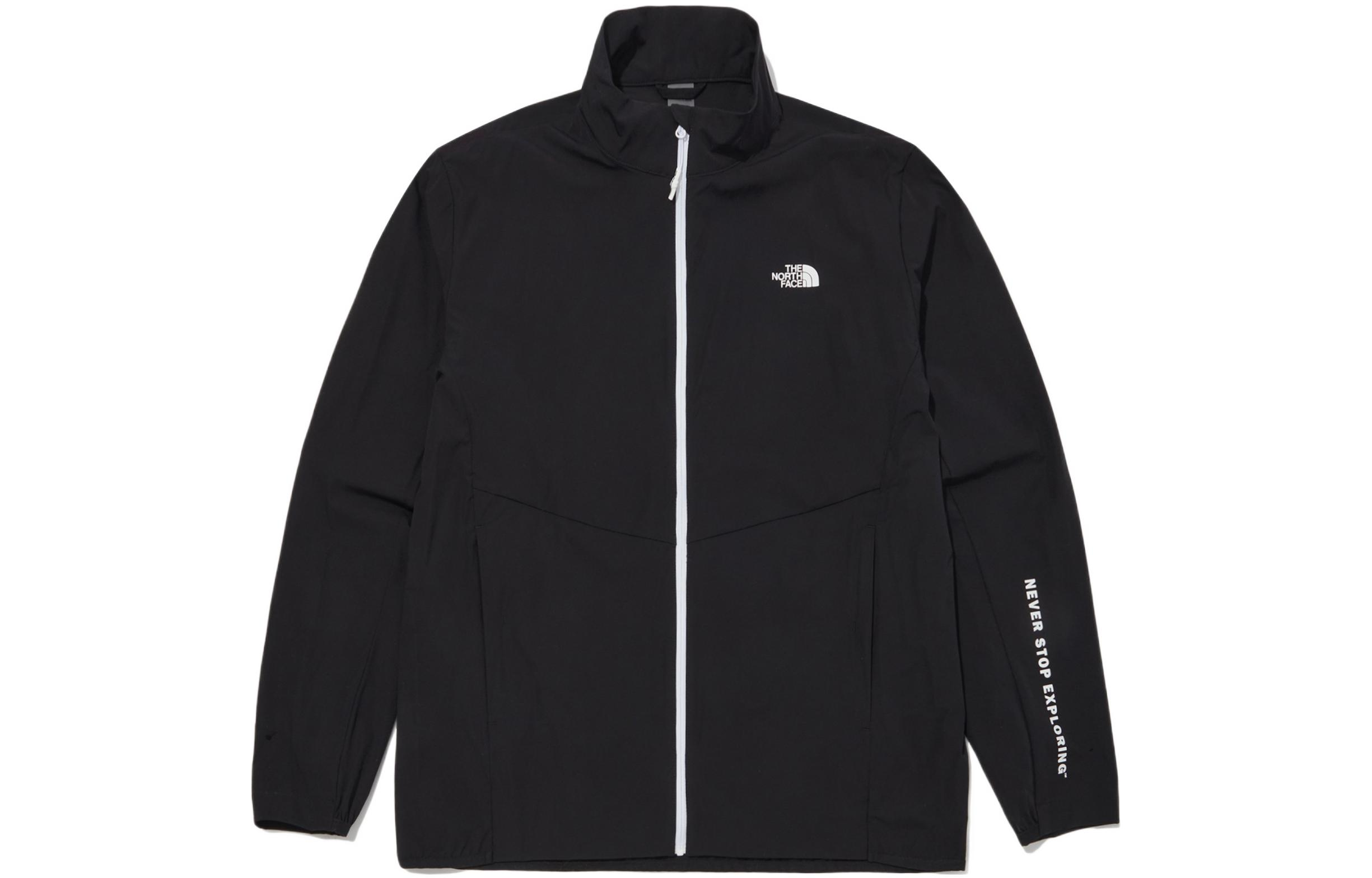 TNF Black Logo Embroidered Zip-Up Hoodie Jacket NJ3LN04A 圖 2
