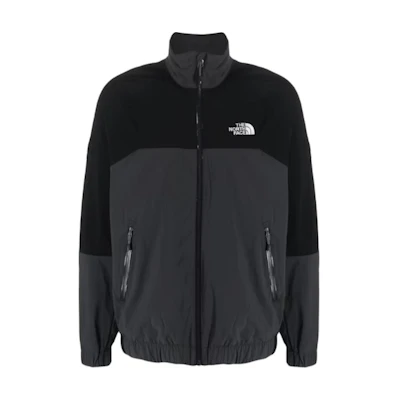 TNF Black Logo Embroidered Zip-Up Jacket with Stand Collar NF0A852S-MN8