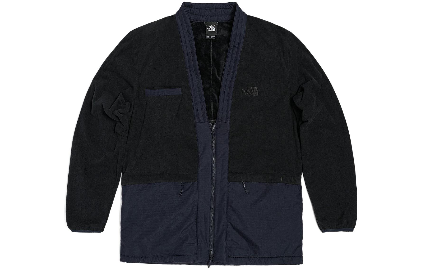 TNF Black Logo Graphic Patchwork Zip-Up Jacket NF0A7W9Q-JK3