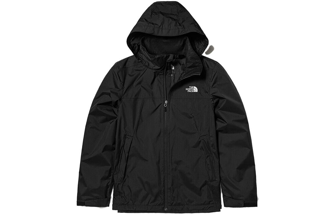 Buy The North Face Jaket Windbreaker Hitam Logo Bertudung Kalisp Air Outdoor NF0A7WCU-JK3