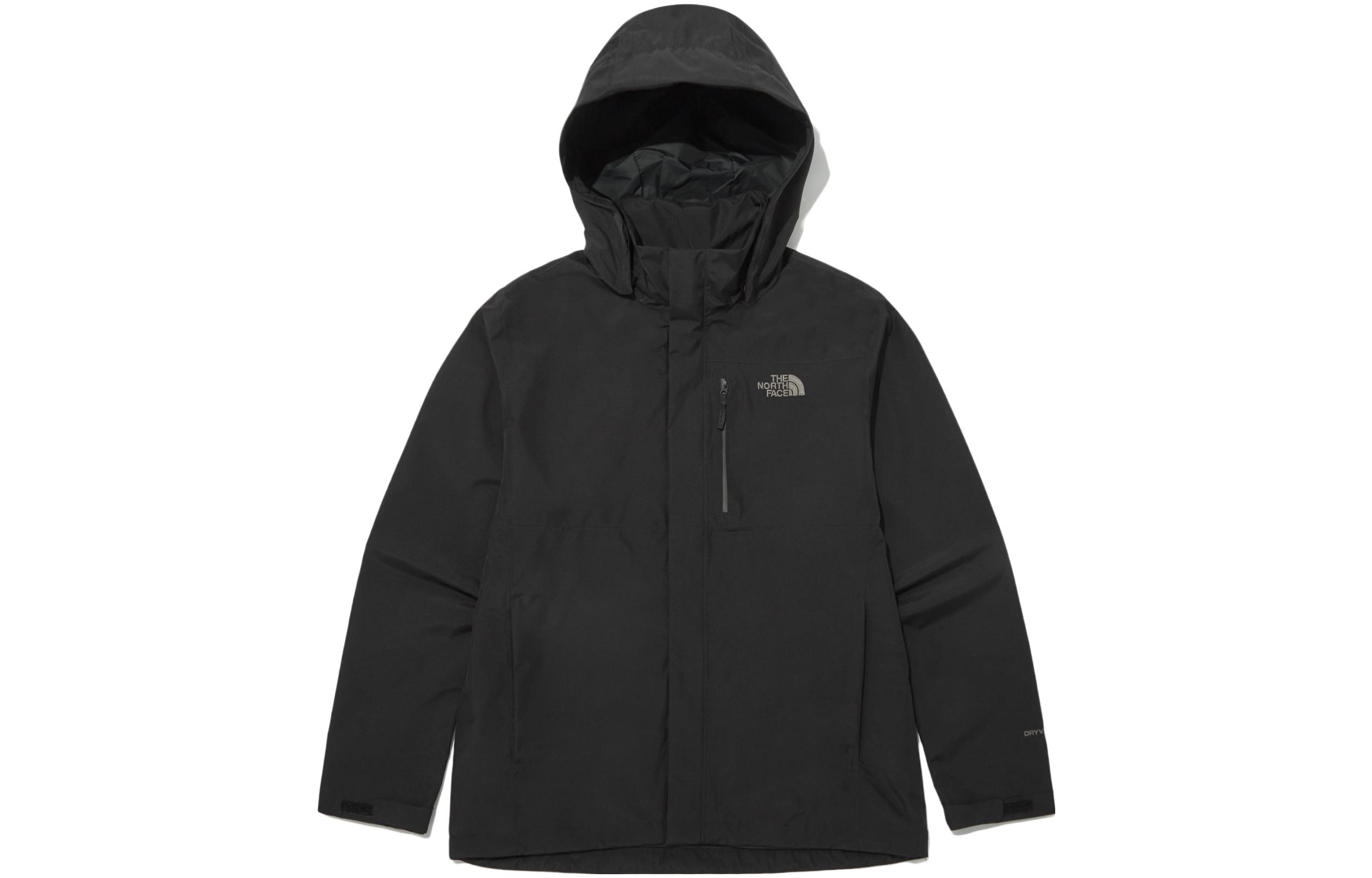 TNF Black Logo Hooded Windproof Waterproof Jacket NJ2HP00A