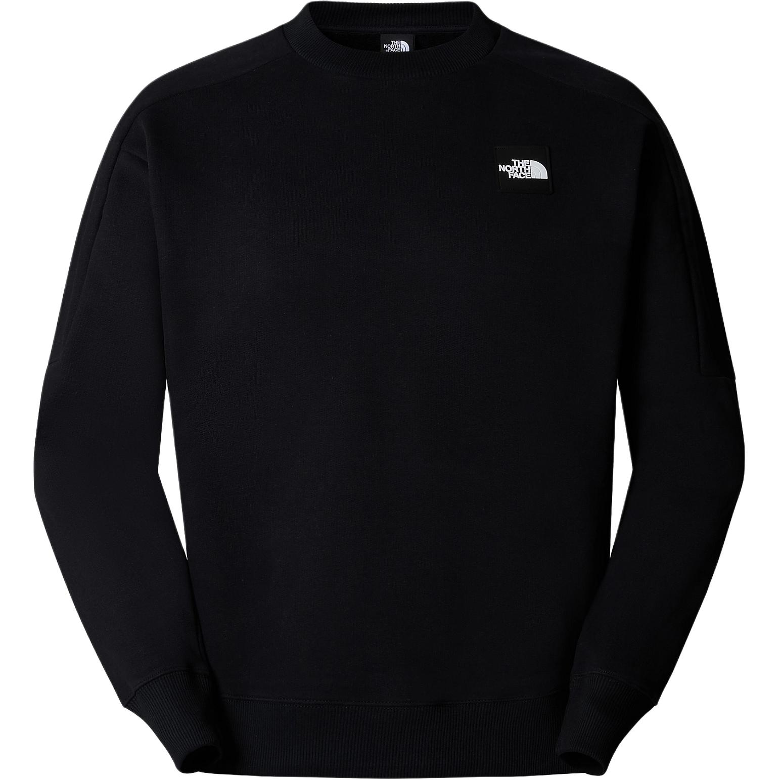 TNF Black Logo Print Crewneck Sweatshirt Long Sleeve NF0A87D8-JK3