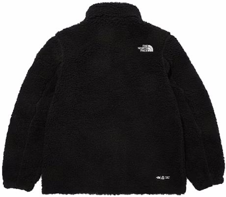 The North Face 黑色Logo印花多口袋設計抓毛外套 NJ4FM56D Shop The North Face 黑色Logo印花多口袋設計抓毛外套 NJ4FM56D