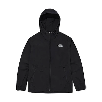 TNF Black Logo Print Full-Zip Hooded Jacket NJ3LN00J