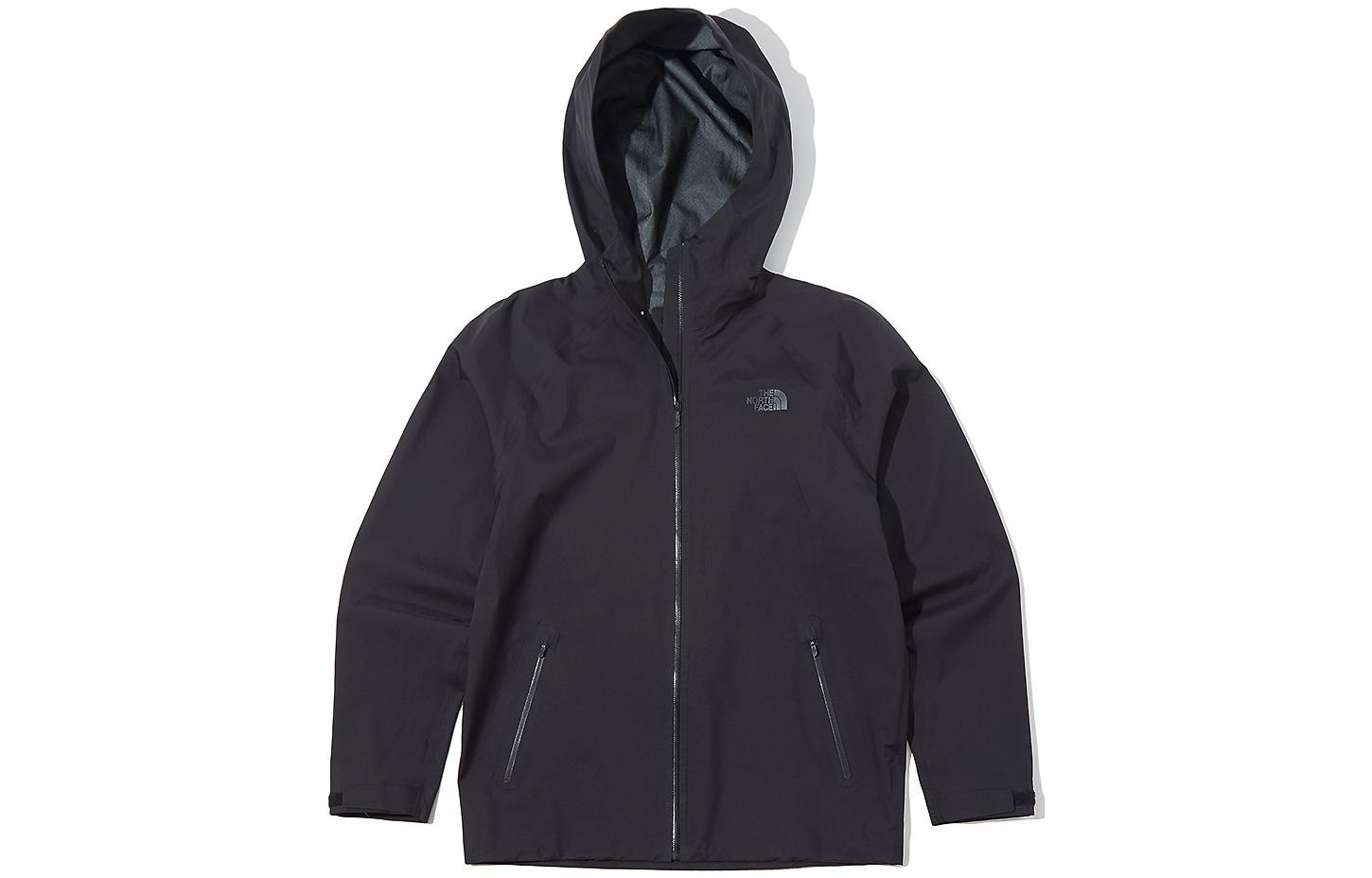 TNF Black Logo Print Full-Zip Hoodie Jacket NJ2HK50A