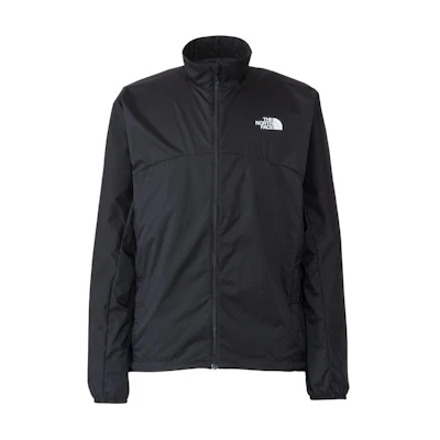 TNF Black Logo Print Full-Zip Jacket with Stand Collar NP22203-K