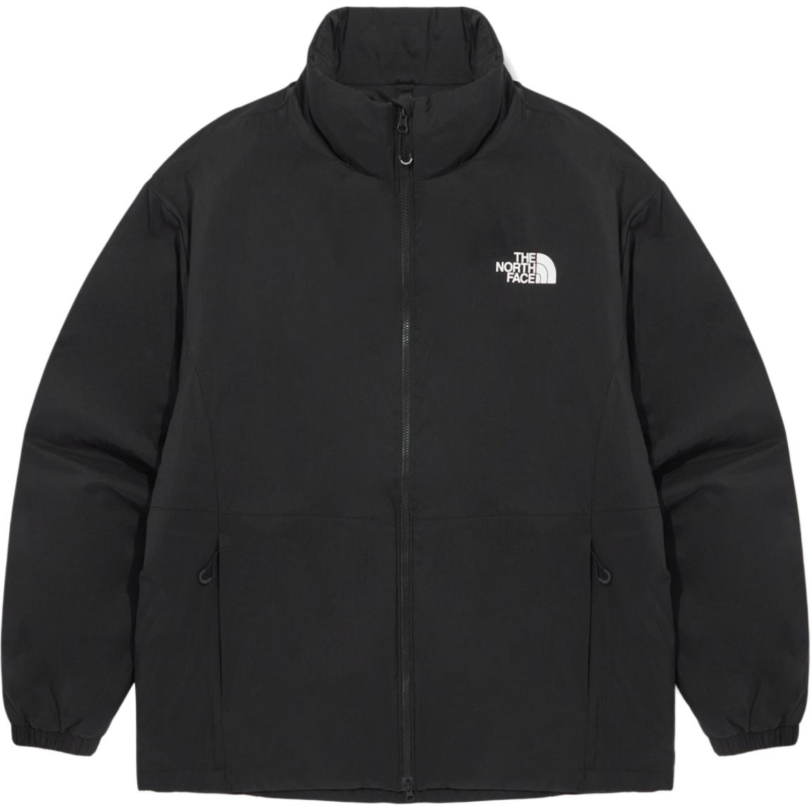 TNF Black Logo Print High-Collar Zip-Up Jacket NJ3NQ55A