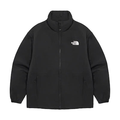 TNF Black Logo Print High-Collar Zip-Up Jacket NJ3NQ55A