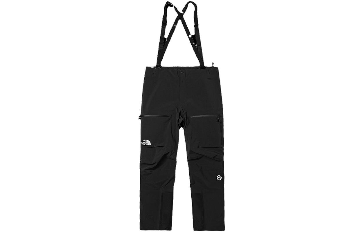 The North Face Black Logo Print High-Waist Zip Bib Pants NF0A7UTF-JK3