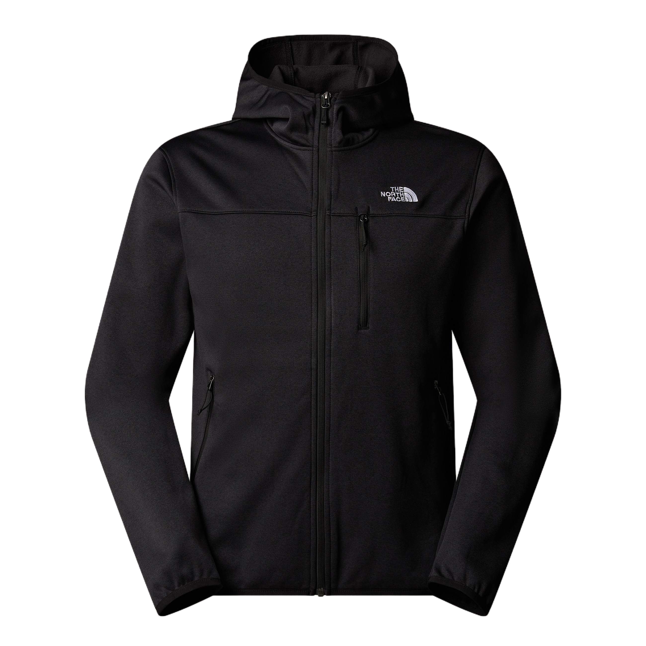 TNF Black Logo Print Hooded Jacket NF0A35V1-KS7