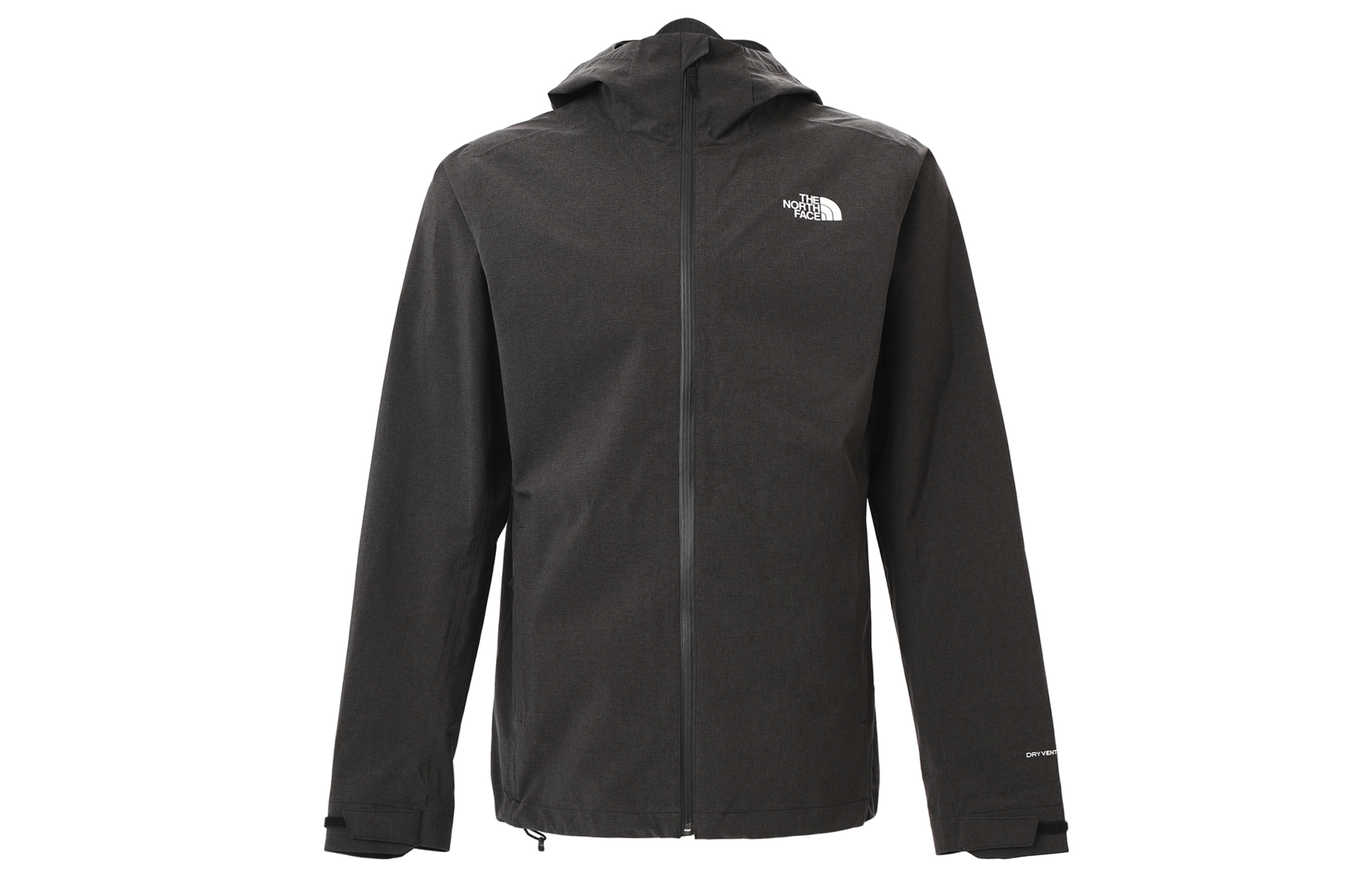 TNF Black Logo Print Hooded Jacket NF0A7V8E-KS7