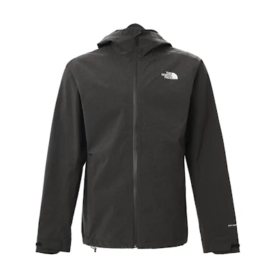 TNF Black Logo Print Hooded Jacket NF0A7V8E-KS7