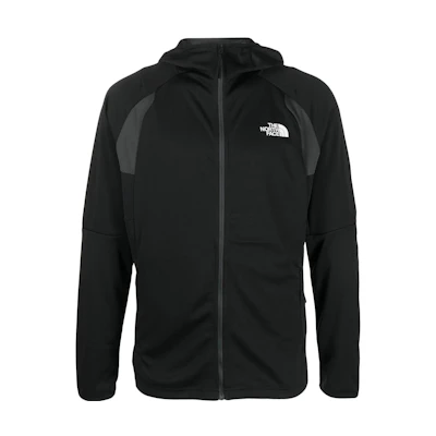TNF Black Logo Print Hooded Zip-Up Jacket NF0A823QK-T01