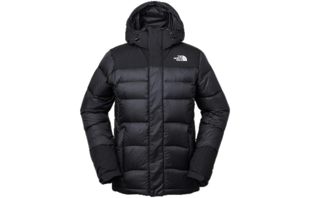 TNF Black Logo Print Insulated Hooded Jacket NF0A3RKB