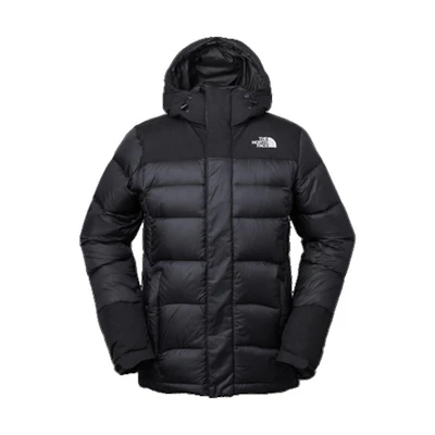 TNF Black Logo Print Insulated Hooded Jacket NF0A3RKB