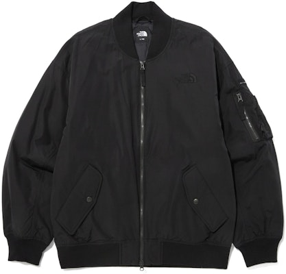 The North Face Black Logo Print Long Sleeve Bomber Jacket NJ3NN53A Buy The North Face Black Logo Print Long Sleeve Bomber Jacket NJ3NN53A