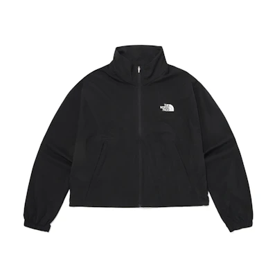 TNF Black Logo Print Long Sleeve Zip Jacket Unisex NJ3LQ07A