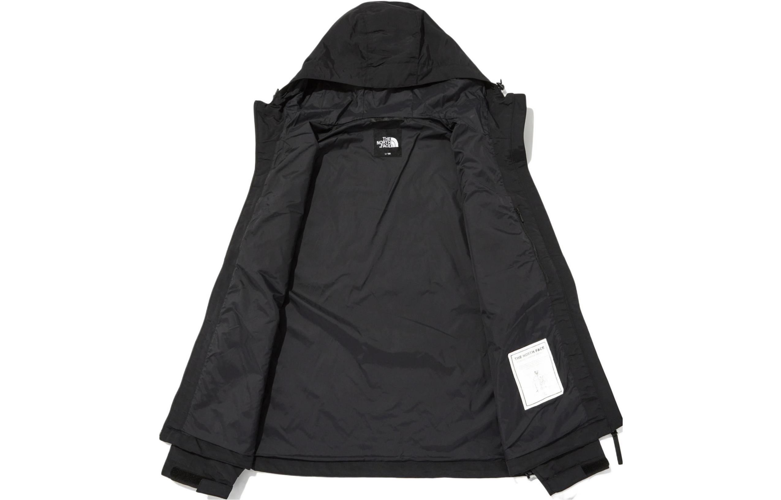 TNF Black Logo Print Multi-Pocket Zip-Up Hoodie Jacket NJ3BN58A 圖 4