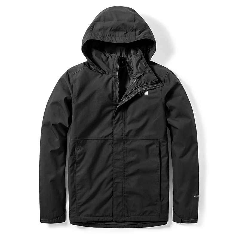 TNF Black Logo Print Outdoor Zip-Up Hoodie Jacket NF0A3VSC-JK3