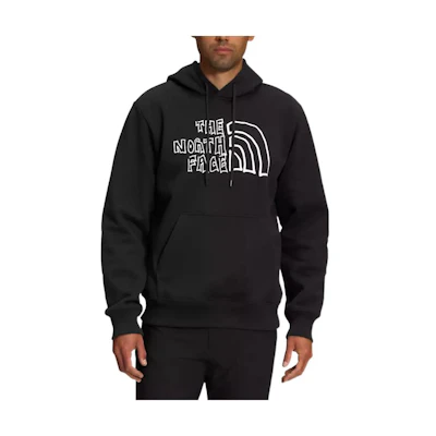 TNF Black Logo Print Pullover Hoodie Long Sleeve NF0A7WTE-JK3