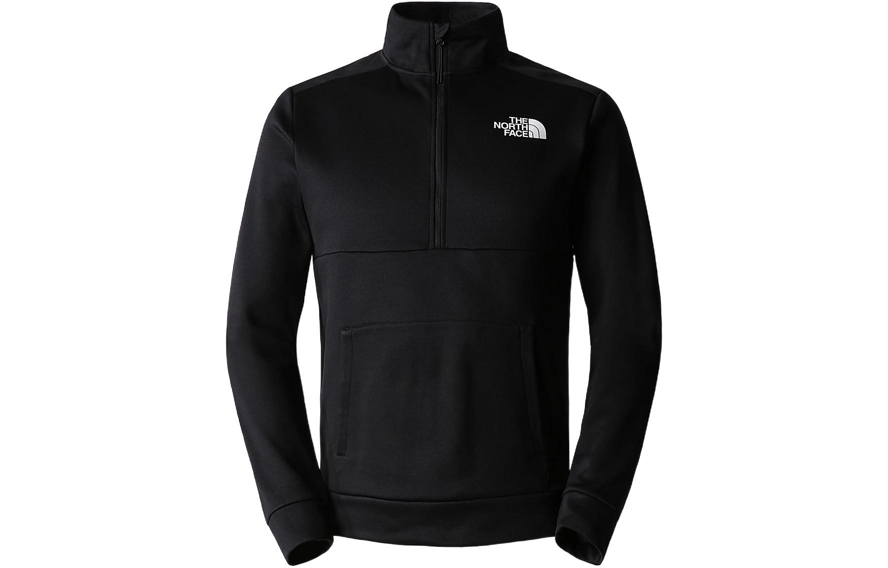 TNF Black Logo Print Stand Collar Sweatshirt Jacket NF0A7ZAK-JK3