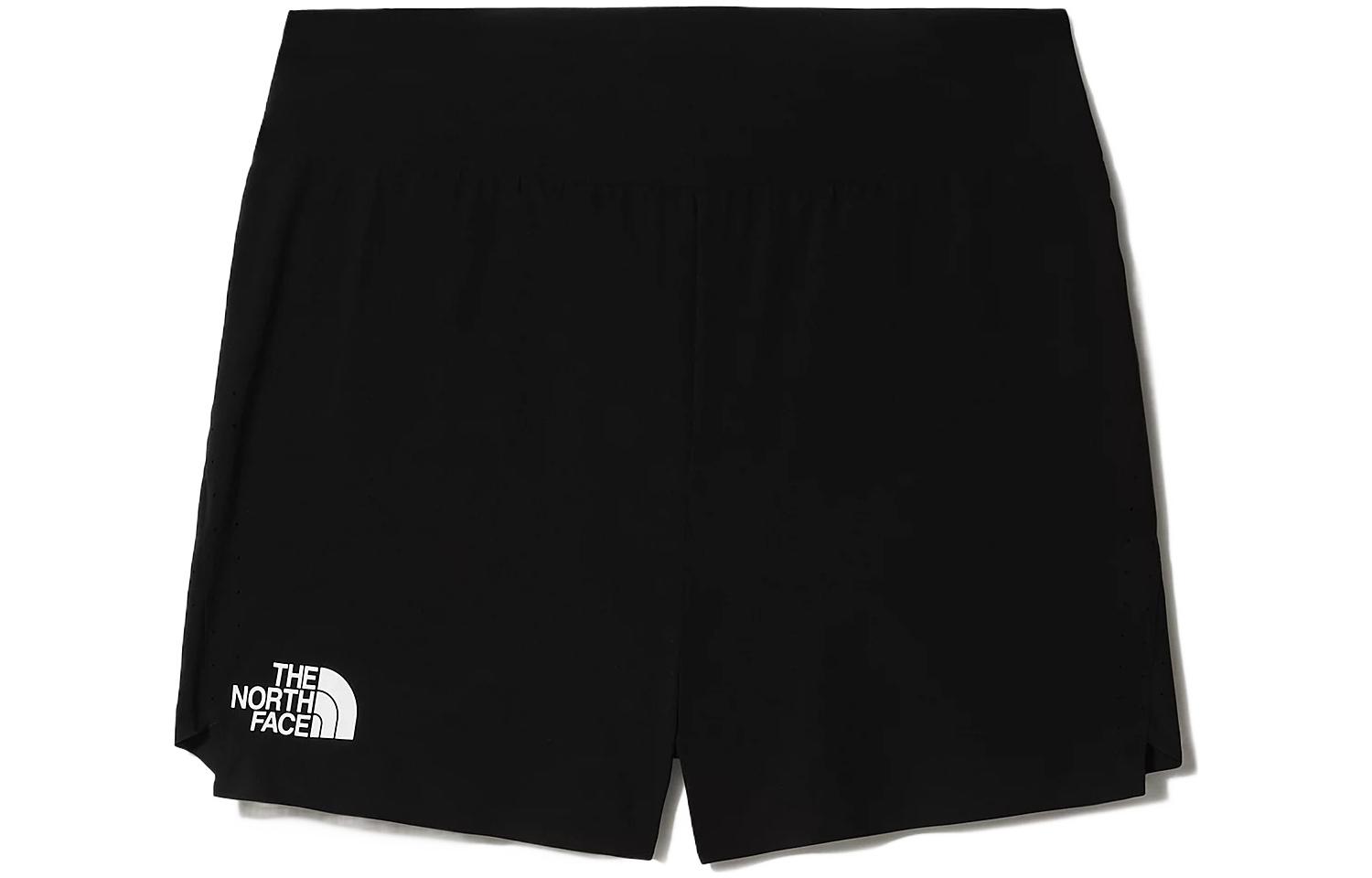 The North Face Black Logo Print Straight Fit Shorts NF0A537J-JK3