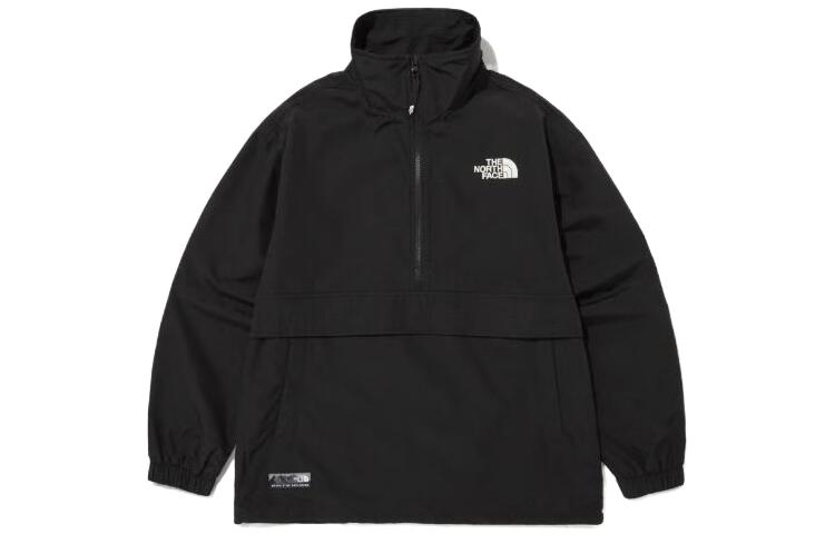 TNF Black Logo Print Windbreaker Jacket Unisex NA3BN53A