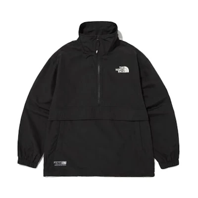 TNF Black Logo Print Windbreaker Jacket Unisex NA3BN53A