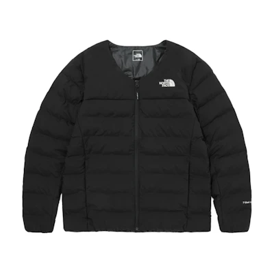 TNF Black Logo Print Zip-Up Cotton Crewneck Long Sleeve Jacket NJ3NQ58A