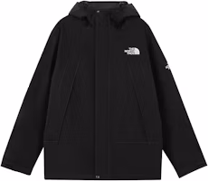 The North Face Black Logo Print Zip-Up Hooded Jacket NI3BN50J The North Face Black Logo Print Zip-Up Hooded Jacket NI3BN50J