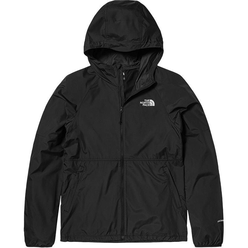 TNF Black Logo Print Zip-Up Hoodie Jacket with Long Sleeves NF0A89PE-JK3