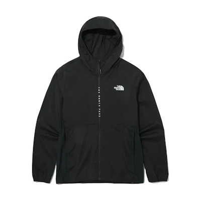 TNF Black Logo Print Zip-Up Hoodie Jacket Unisex NJ5JP05J