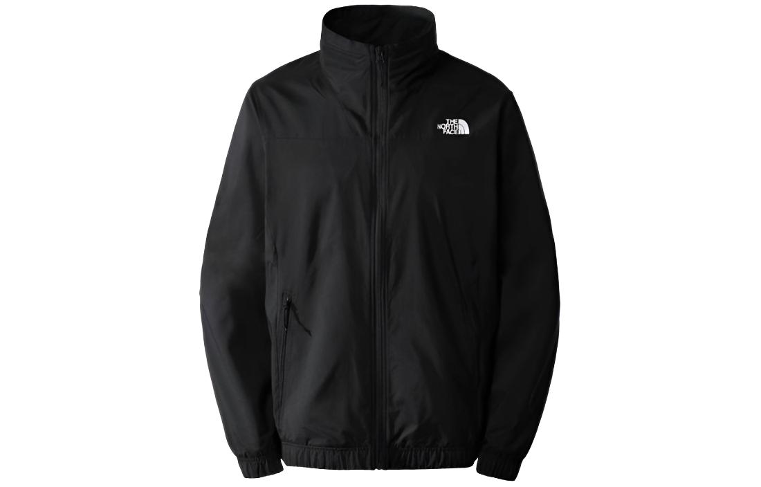 TNF Black Logo Print Zip-Up Jacket Long Sleeve NF0A7X3M-JK3