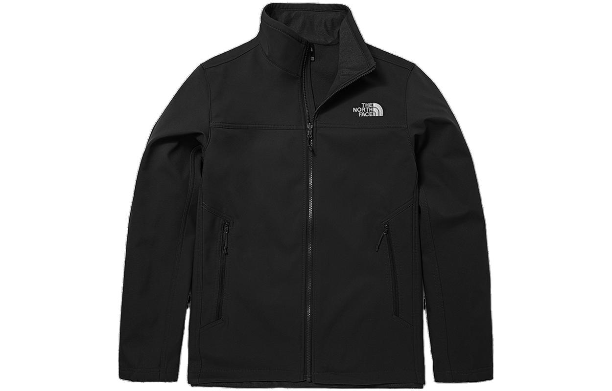 TNF Black Logo Print Zip-Up Jacket NF0A81NK-JK3