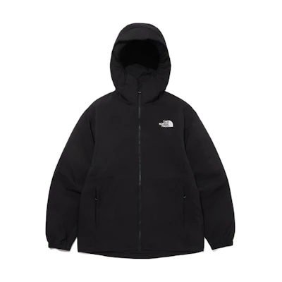 TNF Black Logo Print Zip Hoodie Jacket NJ3NQ54A