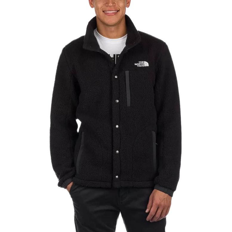 TNF Black Logo Printed Hooded Jacket with Stand Collar NF0A7V3O-KT0 圖 2