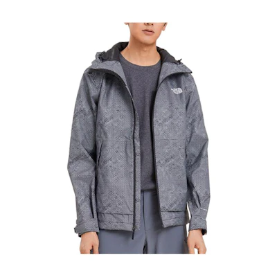 TNF Black Logo Printed Outdoor Zip-Up Hoodie Jacket NF0A3VPK-9XY