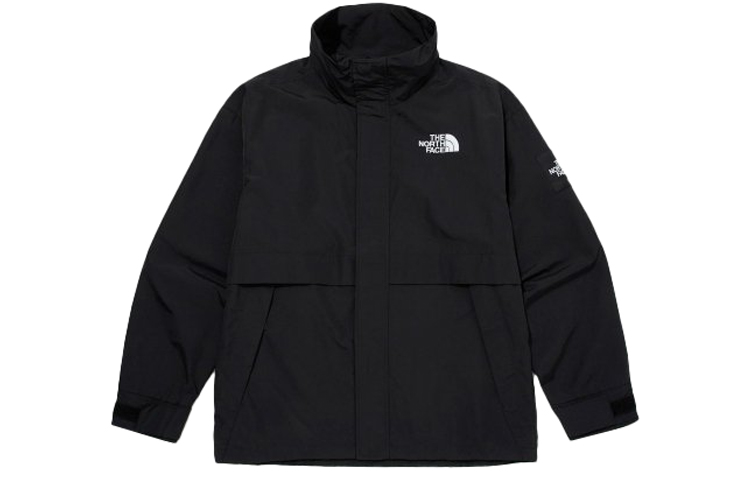 TNF Black Logo Printed Solid Color Utility Jacket NJ4HM52J
