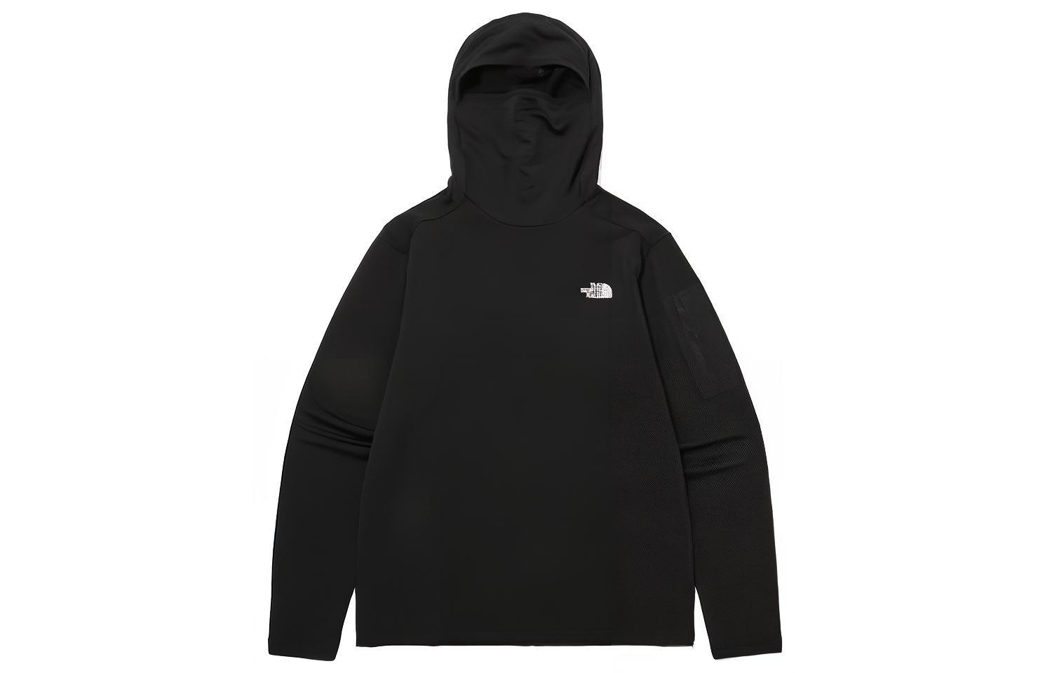 TNF Black Logo Pullover Hoodie Long Sleeve Casual Sweatshirt NM5PP60A