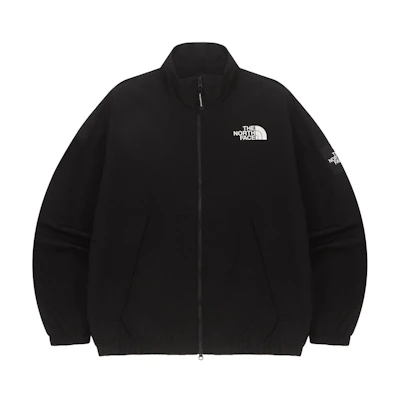 TNF Black Logo Stand Collar Zip-Up Jacket NJ3BQ54J
