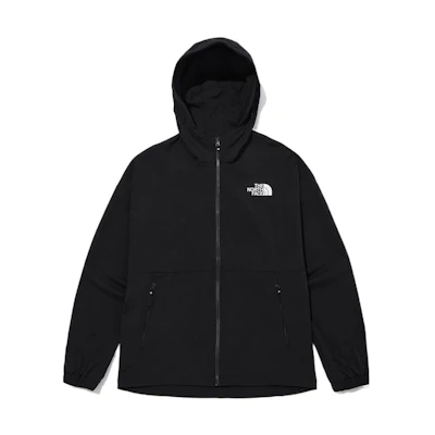 TNF Black Logo Zip-Up Hoodie Jacket NJ3BN04A