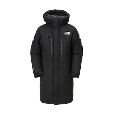 TNF Black Long-Sleeve Logo Hooded Down Jacket NC2DN99A