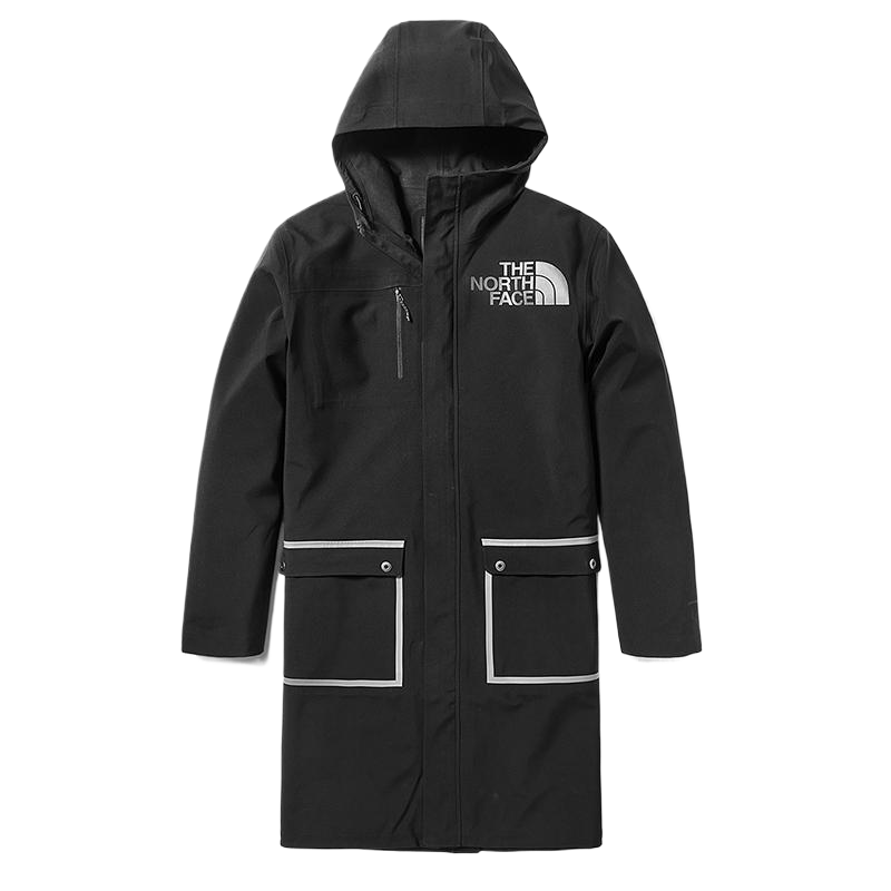 TNF Black Mid-Length Logo Printed Hooded Zip Jacket NF0A3VRX-JK3 圖 2