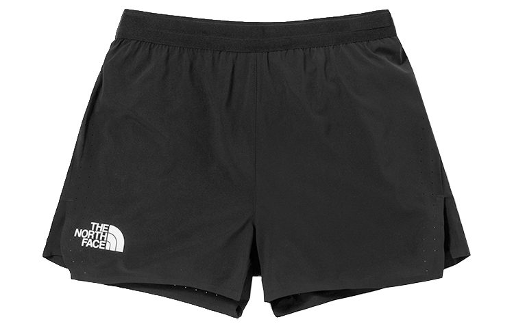 The North Face Black Moisture-Wicking Shorts with Reflective Logo NF0A537I-JK3