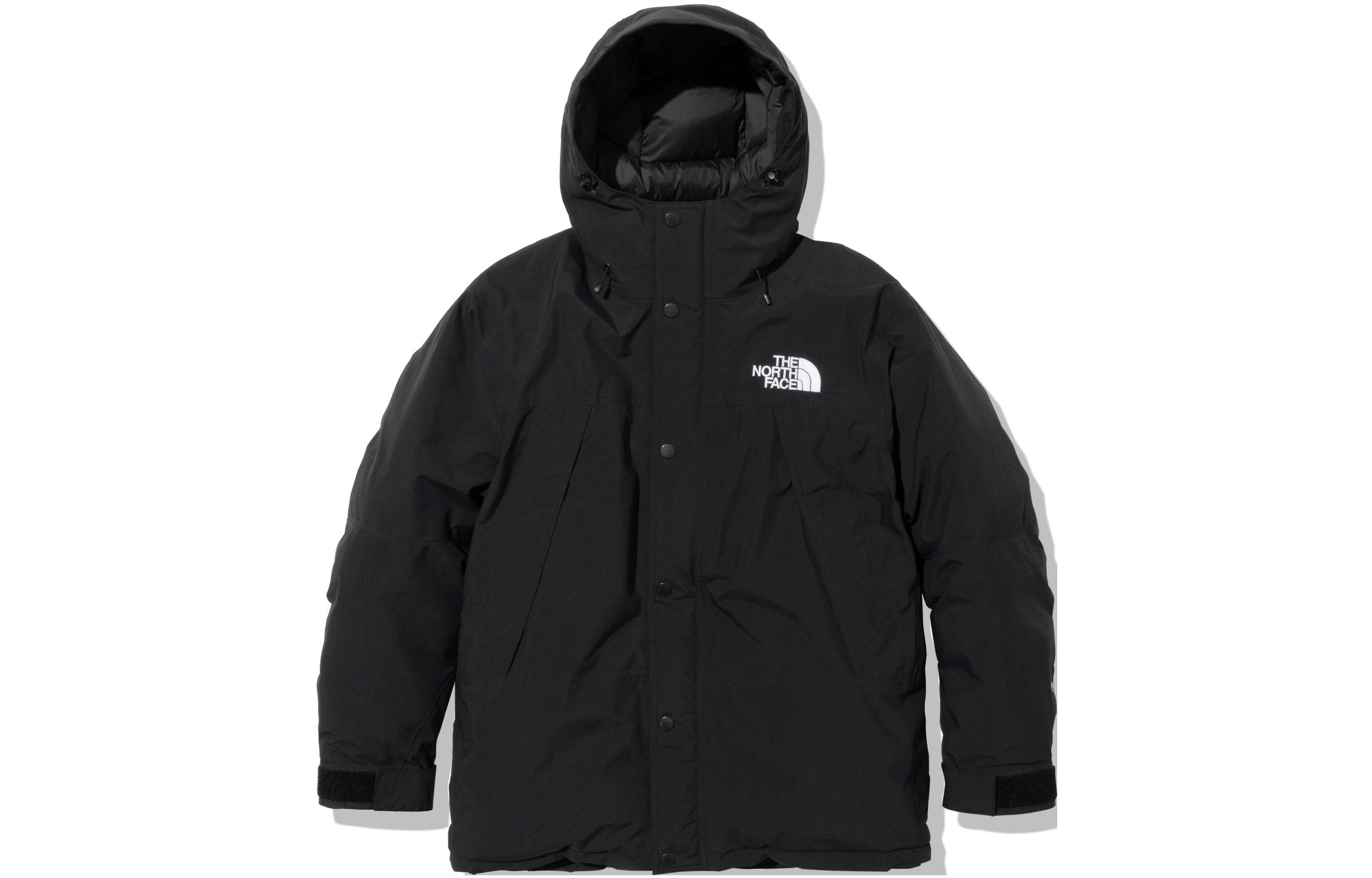 TNF Black Mountain Logo Down Jacket with Hood ND92237-K