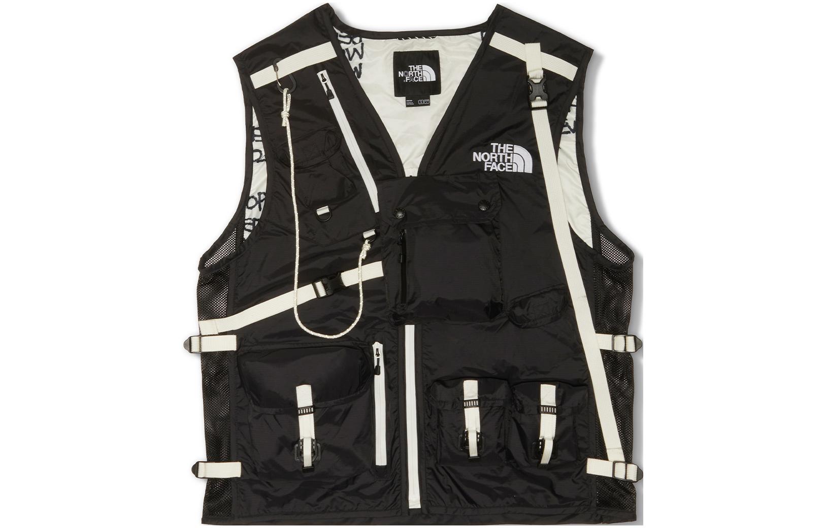 The North Face Black Multi-pocket Logo Utility Vest NF0A7WEO-JK3