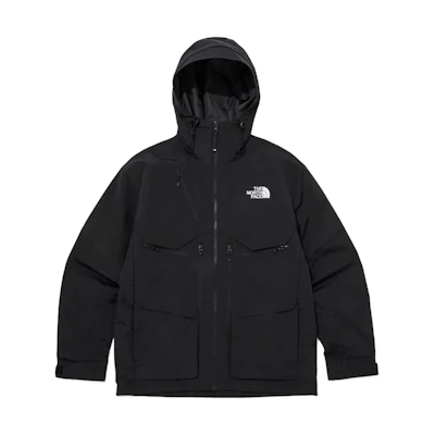 TNF Black Multi-Pocket Utility Hooded Jacket Unisex Long Sleeve NJ3BQ04A